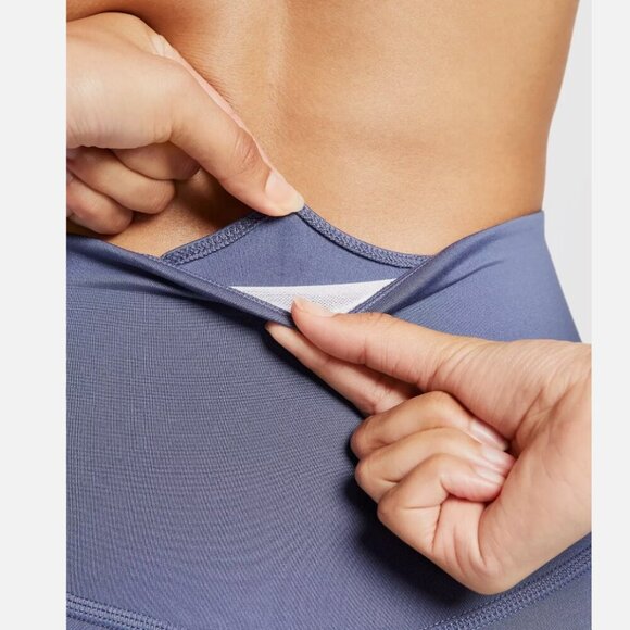 Nike One Women's Therma-FIT Diffused Blue HW 7/8 Leggings XXL Gym Winter Outdoor - Picture 12 of 14